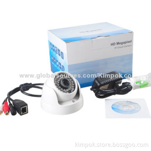 2.0-megapixel P2P IP Dome Camera with realtime H.264 dual-stream encoding, night visionNew